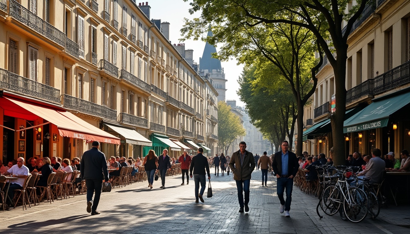 Illustration: Plongée dans l’univers urbain des quartiers de Bordeaux