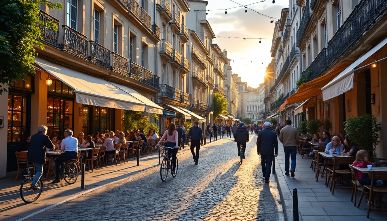 Illustration: Panorama général des quartiers de Bordeaux : diversité, histoire et identité