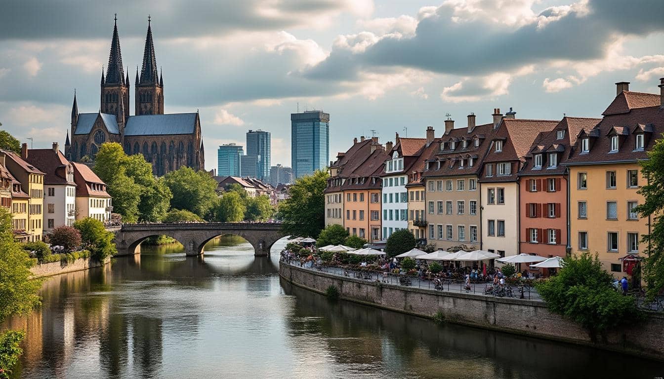 Illustration: Panorama des principaux quartiers de Strasbourg et leurs caractéristiques
