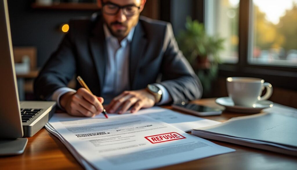 Dossier de financement refusé pour motif de taux : causes et solutions