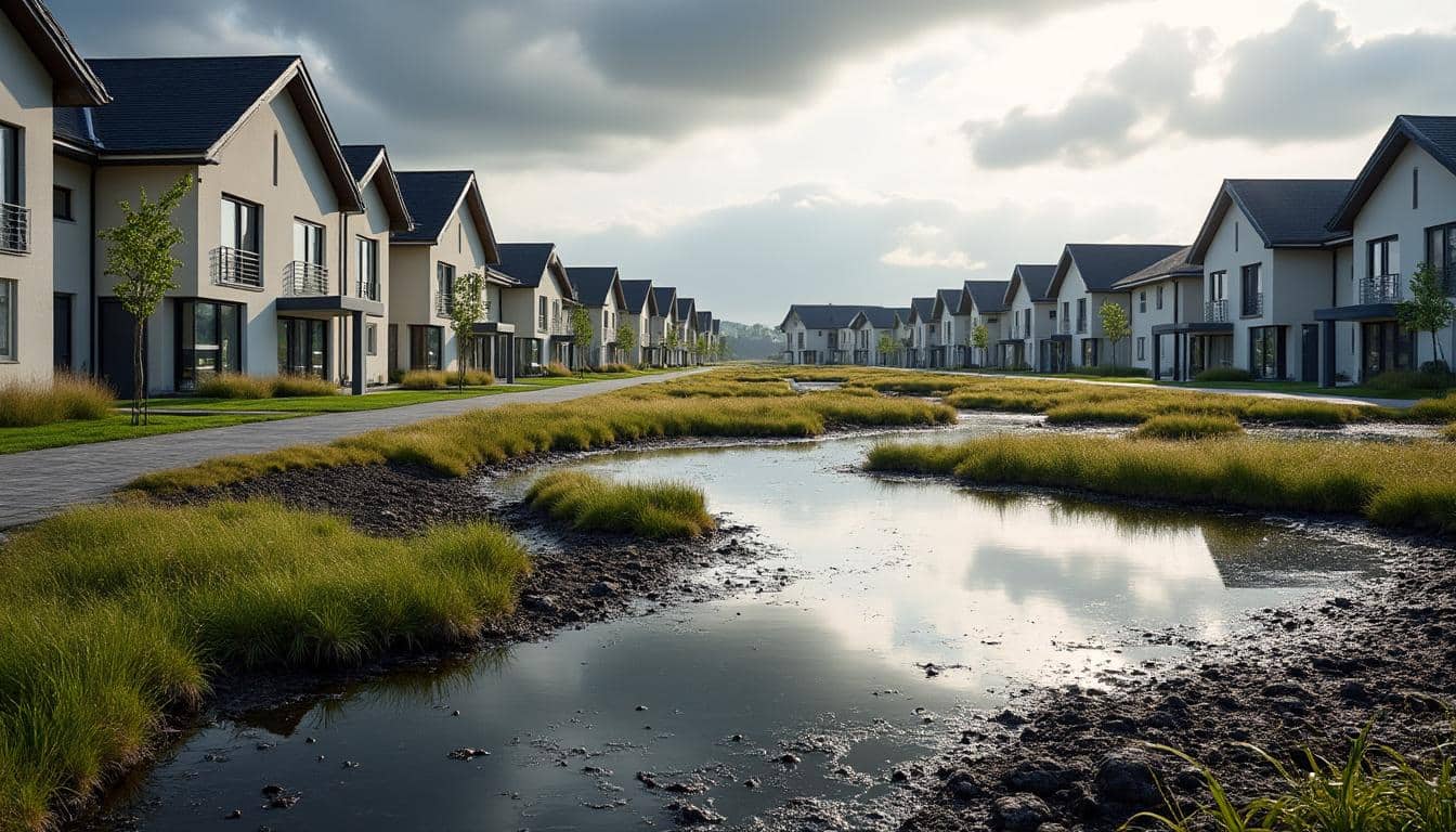 Lutter contre l’humidité excessive sur un terrain de lotissement