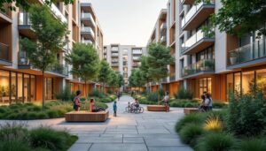 Comment évoluent les logements modernes au sein d’un pôle quartier